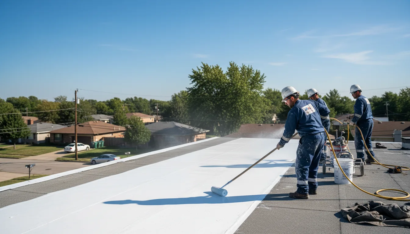 Commercial roof coating in Junior, WV near me